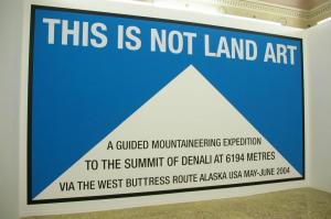 This is not land art, 2004, wall painting